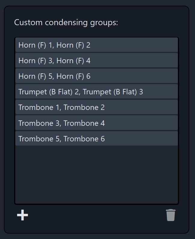 Condensing and grouped staff labels Dorico Steinberg Forums