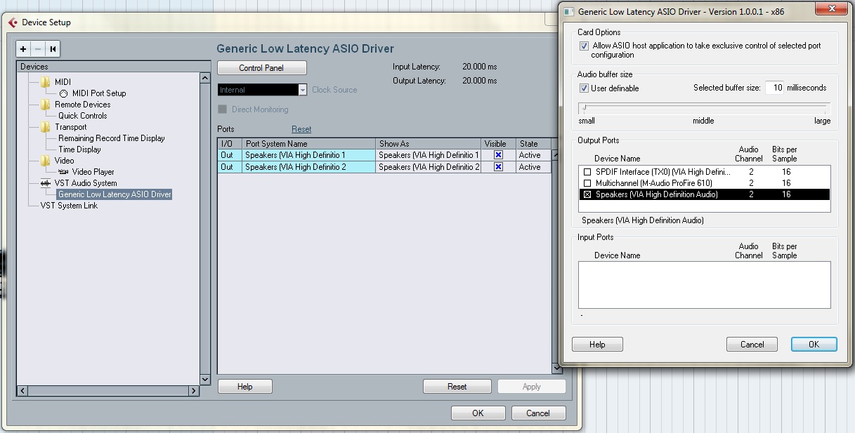 Generic Low Latency ASIO driver not working 5 by craigdccampbell