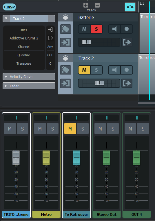 Metronome muted and bad management of MUTE/SOLO VST Live Steinberg