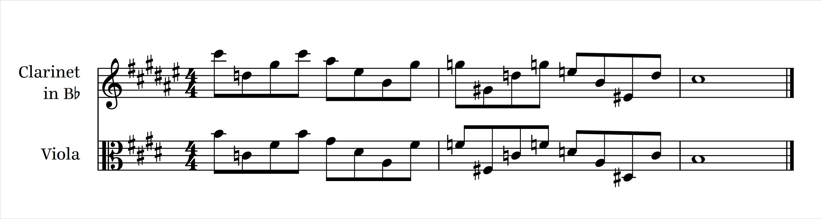 transposed