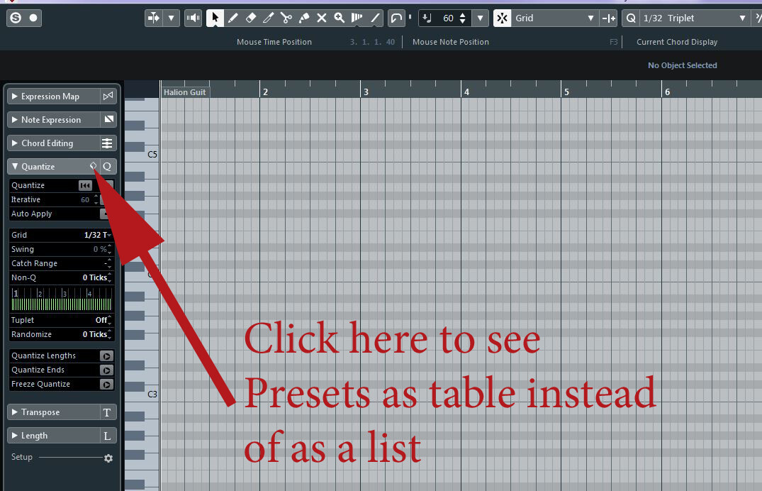 Swing/Quantize presets organizer Cubase Steinberg Forums