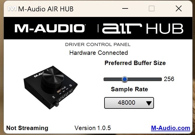 M-Audio Air Hub Control Software