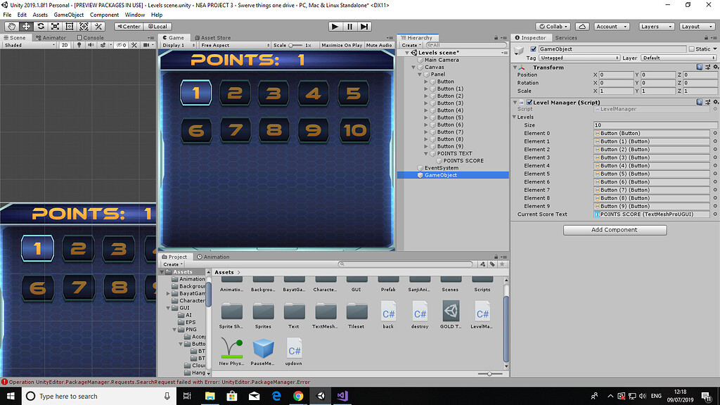 interactble buttons based on points - Unity Engine - Unity Discussions
