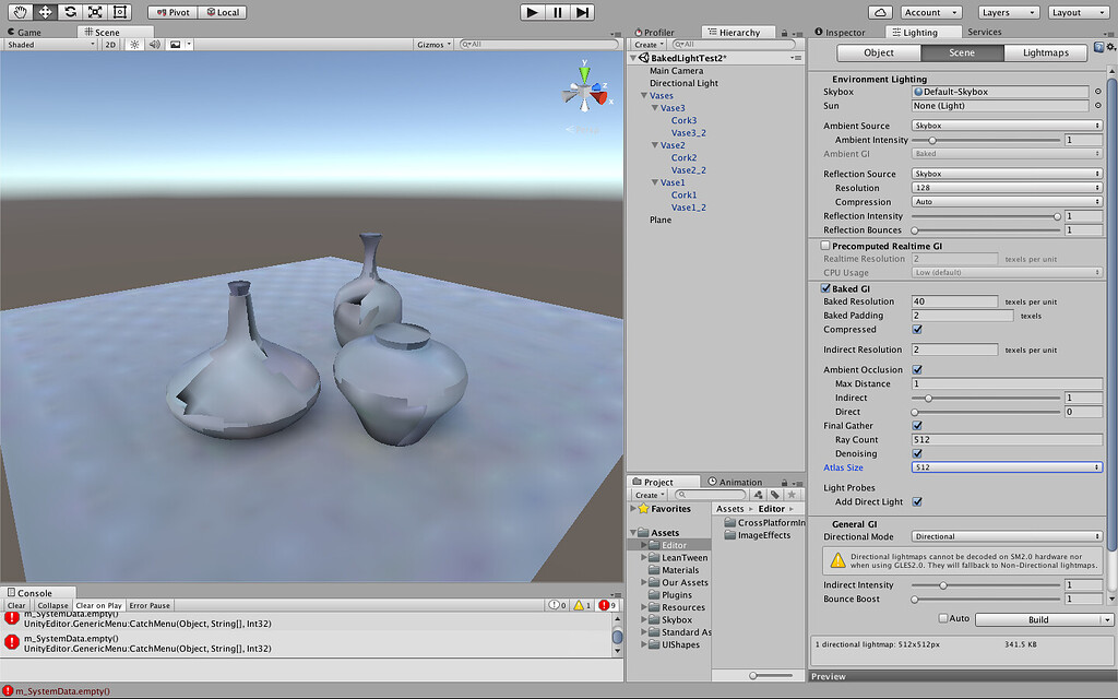 Stains on custom Mesh when baking light? Questions & Answers Unity