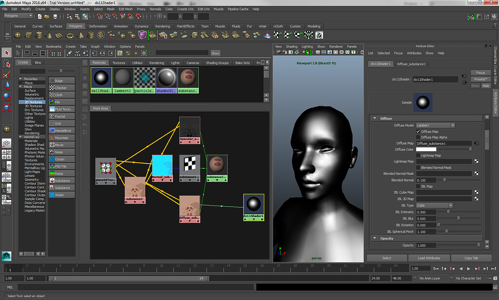 How to get a Substance to show in the DirectX 11 viewport in Maya, and ...