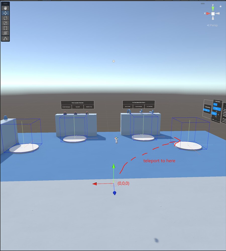 How can I use teleport function in unbounded volume MR with XRI - Mixed ... image.