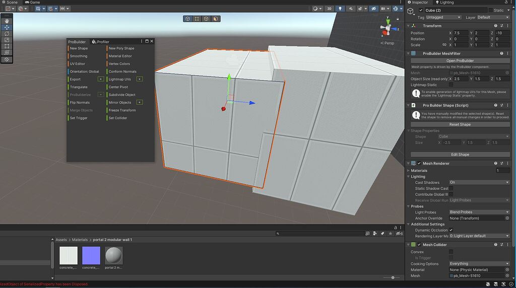ProBuilder world grid snapping problem (can't change pivot point