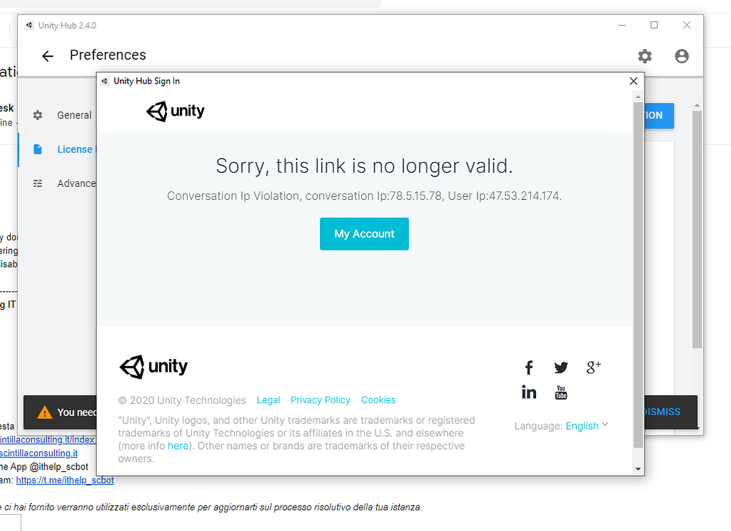 how to fix Conversation IP violation Questions & Answers Unity Discussions
