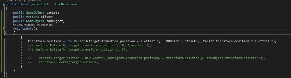 how the camera will follow the rotation in one axis only? - Questions ...