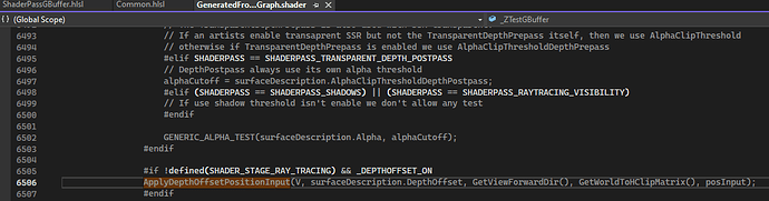 Depth output for shader graph -> PDO(Pixel Depth Offset) -> terrain ...