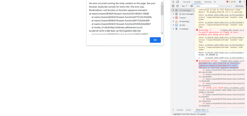 Null Function Or Function Signature Mismatch Error When Native A Null Function Or Function Signature Mismatch Error When Native A