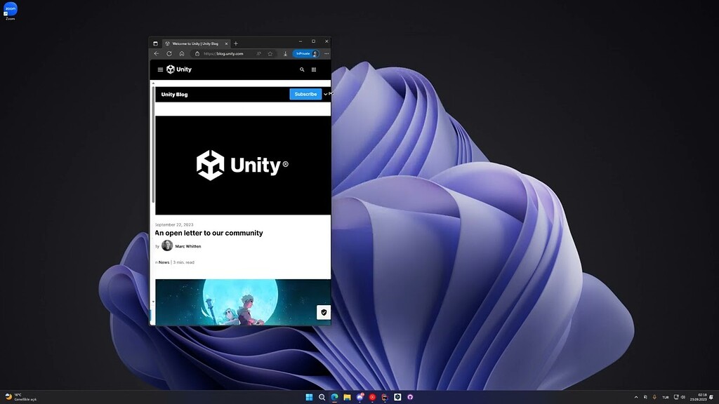 Unity blog not opening in desktop browsers - Unity Services - Unity ...