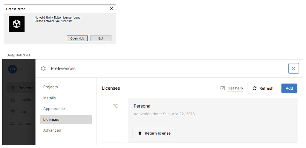 Hub asking for License - Unity Engine - Unity Discussions