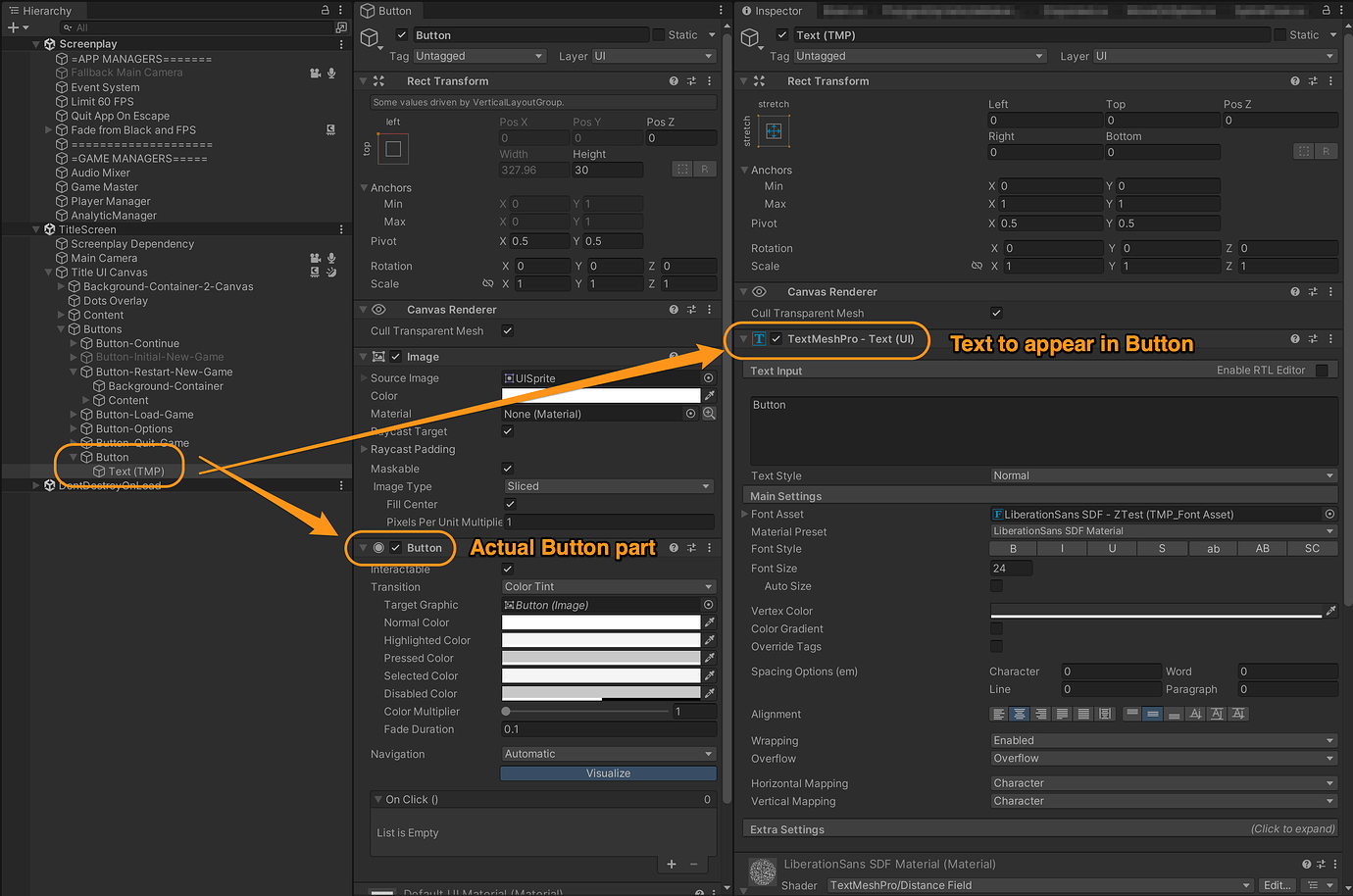 How to reference TMPRO button - Unity Engine - Unity Discussions