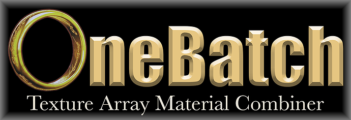 One Batch: Combine hundreds of materials into one draw call 
