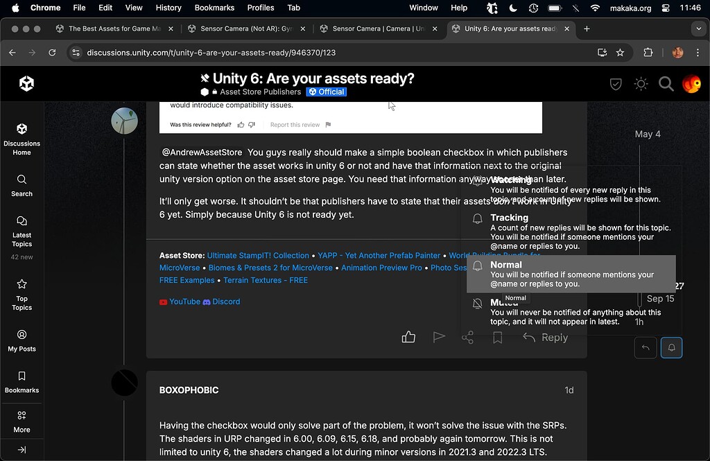 Notification settings have no background web resources unity