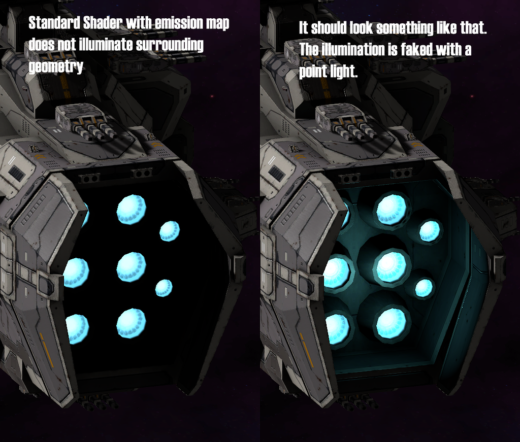 How to get the standard shader to emit light? - Unity Engine - Unity ...