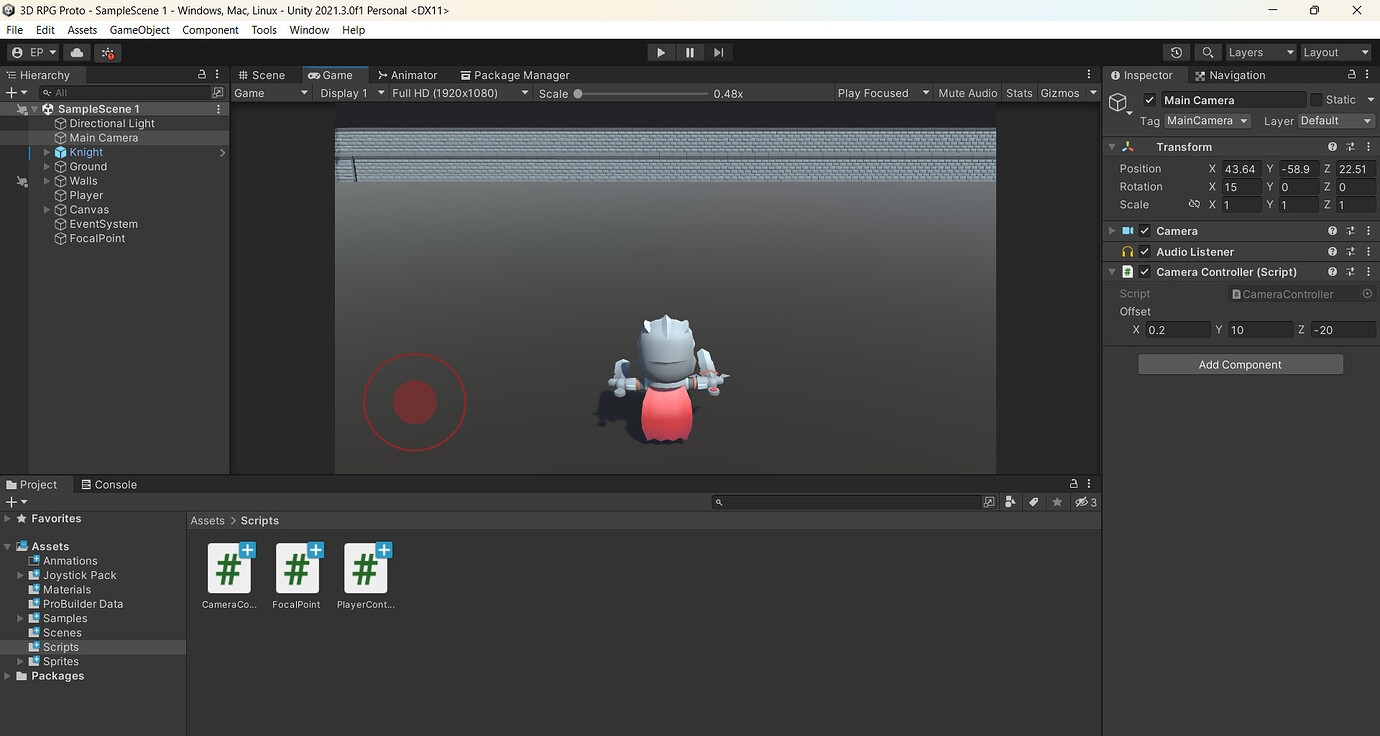 Camera rotation around the player Unity Engine Unity Discussions