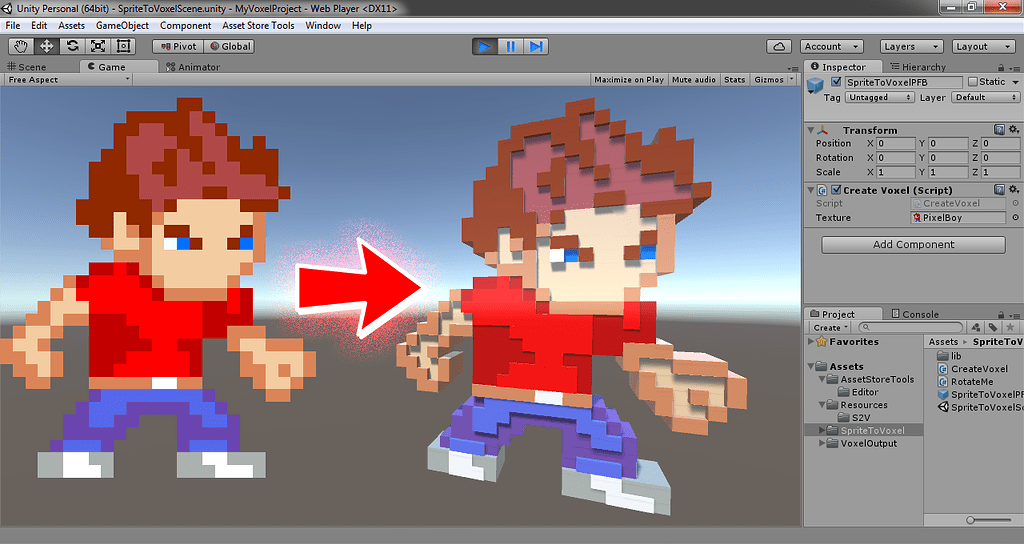 [Submitted] Sprite To Voxel - Convert Sprite Texture into an Optimized ...