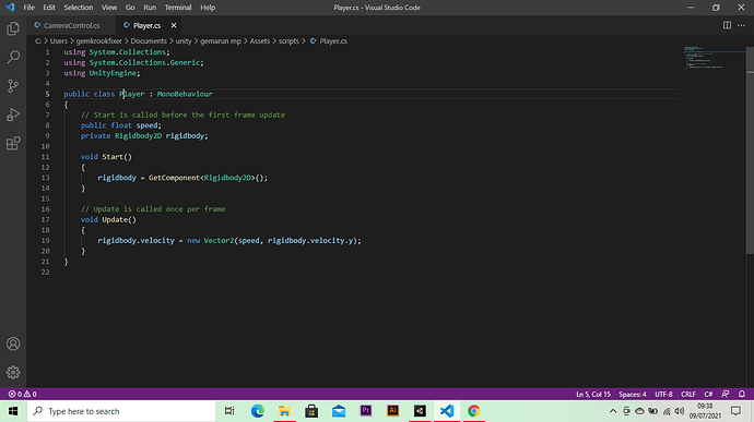 The type or namespace name 'Player' could not be found, how can i fix ...
