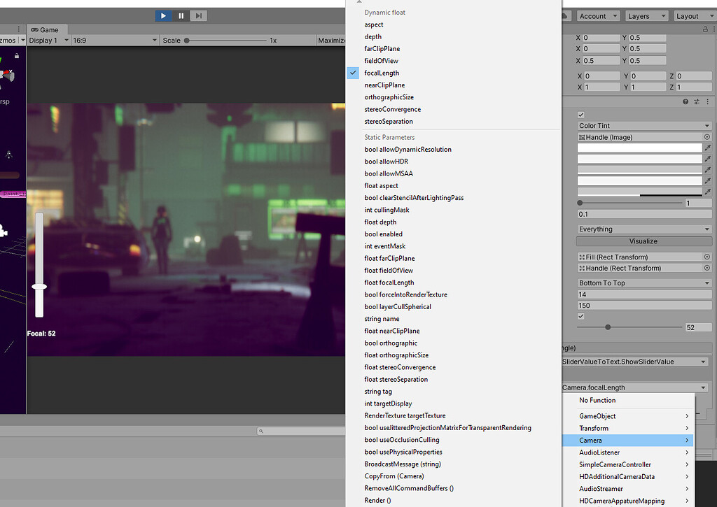 Unity Physical Camera 
