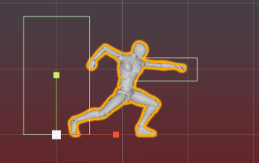 Hitbox collider offset problem in imported root motion animation 
