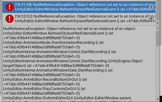 Error when recording animation - Questions & Answers - Unity Discussions