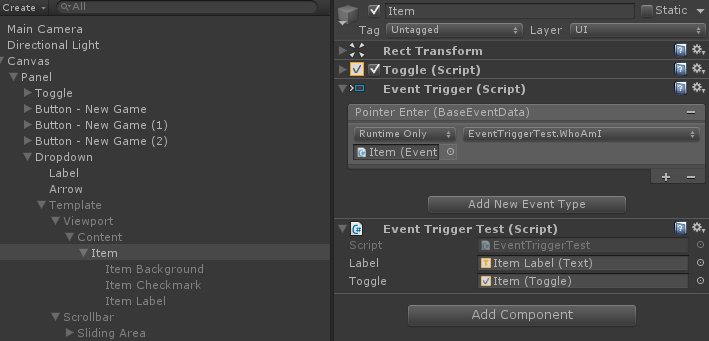 Mouseover on dropdown list - Questions & Answers - Unity Discussions