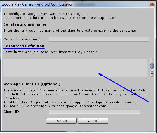 Setting Up Google Play Games Services