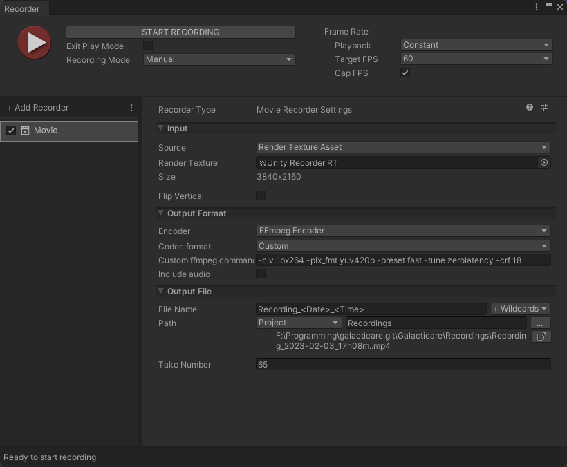 Recorder ffmpeg encoder will stop working if there is any kind of fps