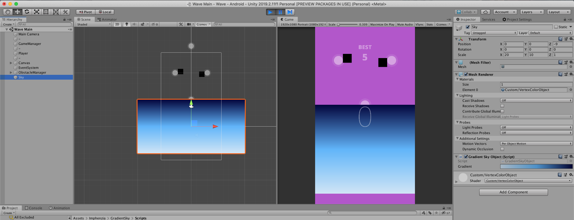 Render Gradient Background At Last in 2D Game - Unity Engine - Unity ...