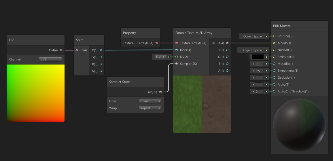 Shader Graph: Choosing Texture2DArray Index by uv.z - Questions ...