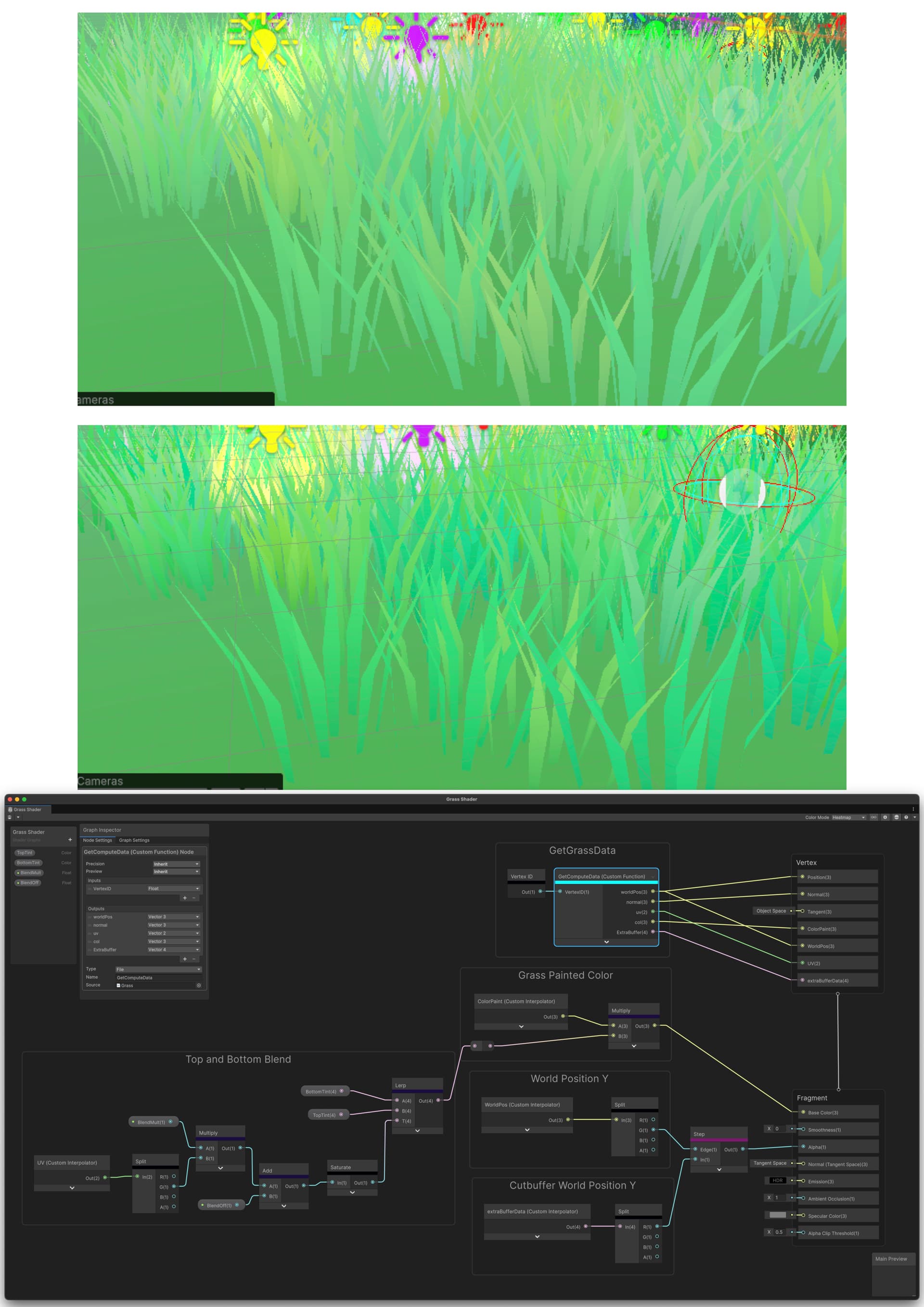 I want to create shader code that produces the same result as the ...