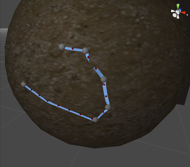 Creating arrows following a path described points - Unity Engine ...