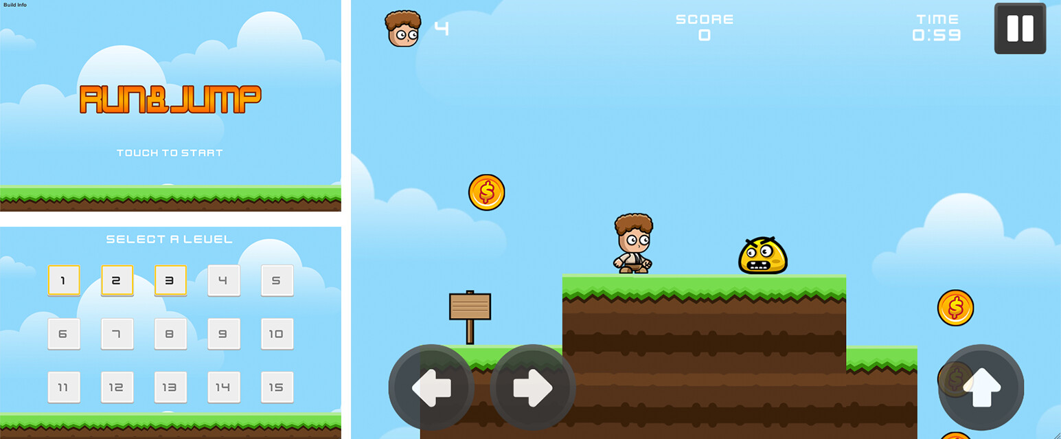 Run & Jump: a basic free 2D Unity platformer project available on ...
