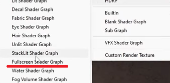 No Fullscreen Shader Graph Item - Unity Engine - Unity Discussions