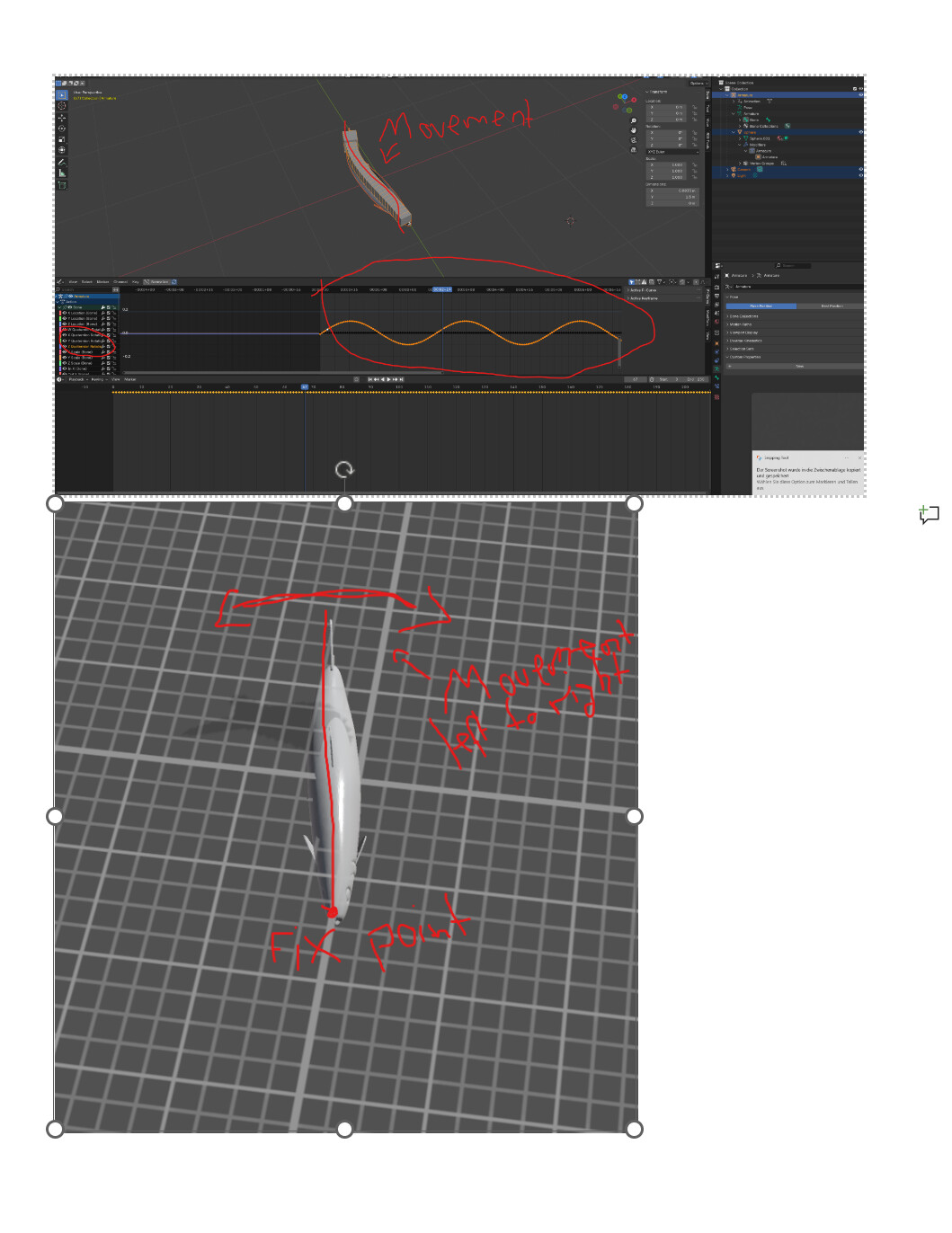 Problems with importing Animation from Blender to Unity (Graph Editor