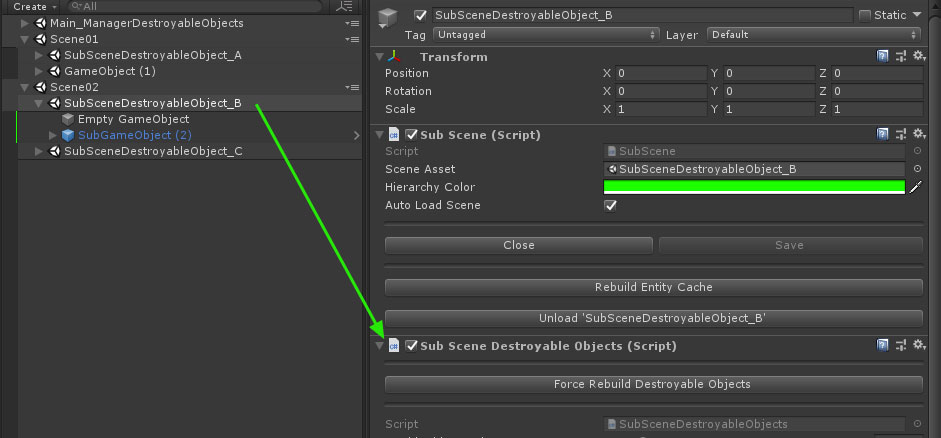 SubScene require Scene.GetSceneGameObject and more - Unity Engine ...