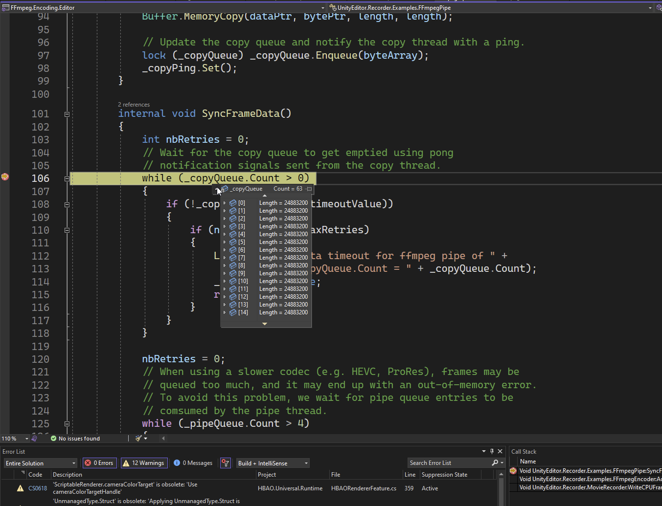 Recorder ffmpeg encoder will stop working if there is any kind of fps