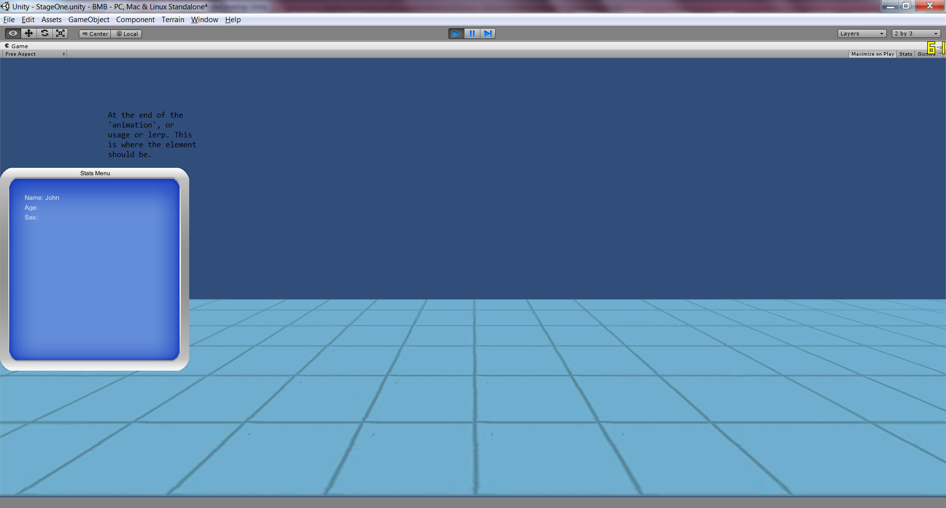 Trying to move a script based GUI with lerp - Unity Engine - Unity ...