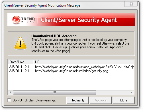 Trend Micro thinks the Unity Web Player is malicious - News 