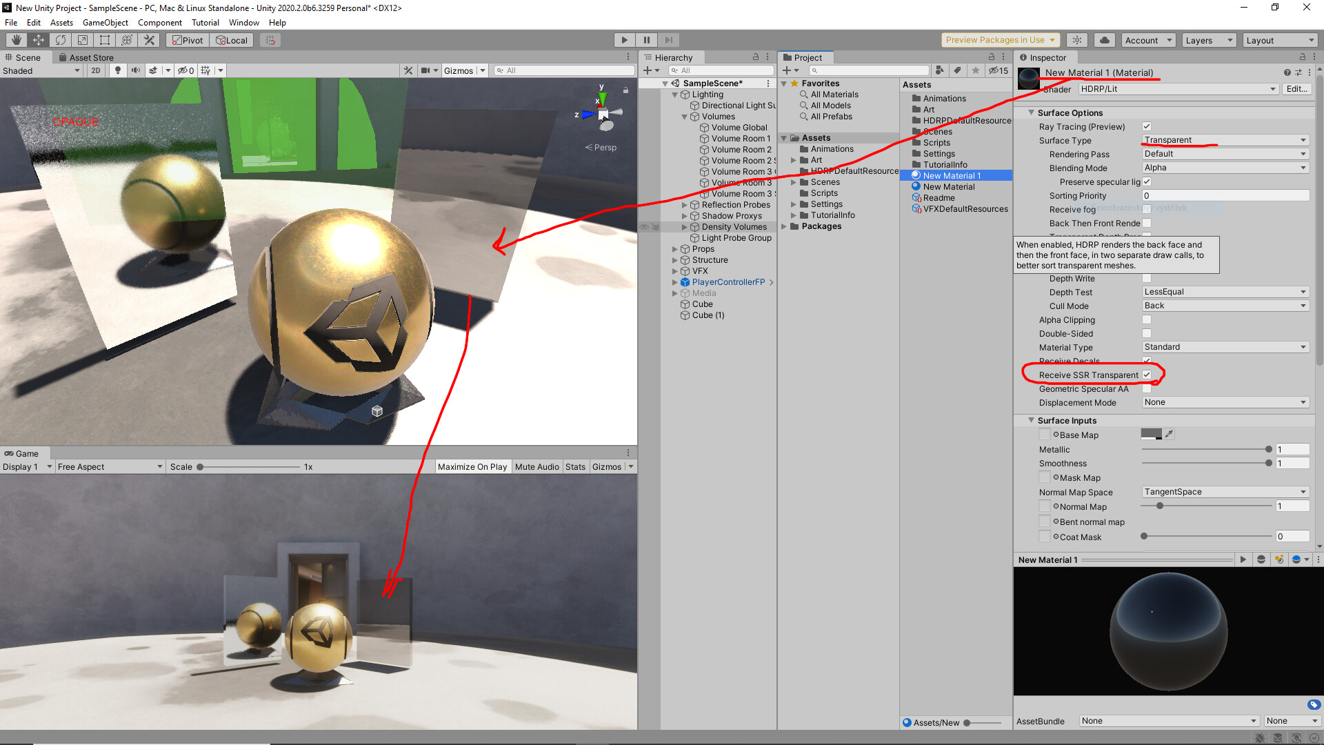 Screen Space Reflection for transparent materials - Unity Engine ...