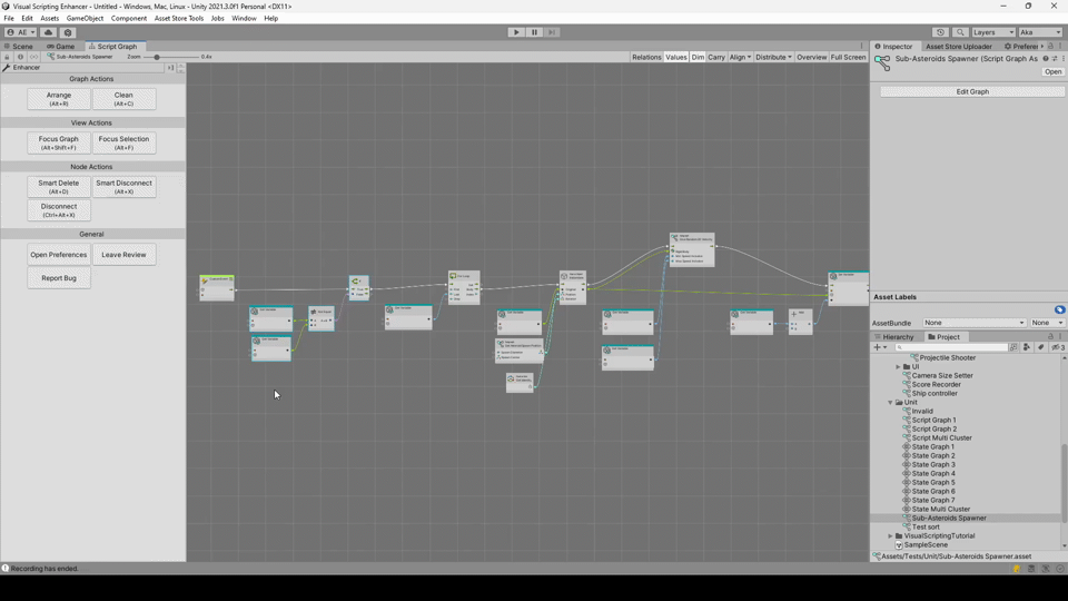 Visual Scripting Enhancer - Focus Zoom Graph Nodes
