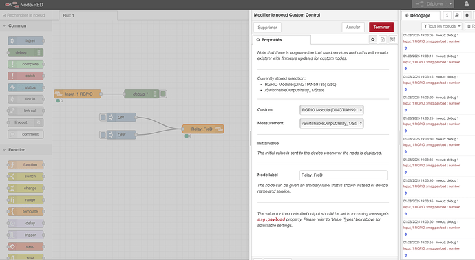 Node-Red with RemoteGPIO